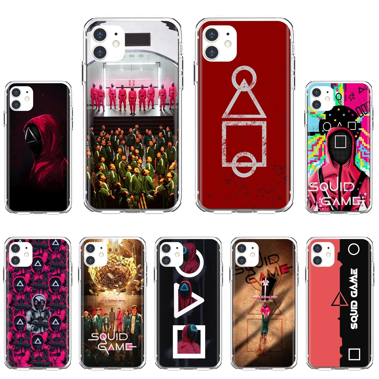 

For iPod Touch iPhone 10 11 12 Pro 4S 5S SE 5C 6 6S 7 8 X XR XS Plus Max 2020 Phone Cover Squids tv Game