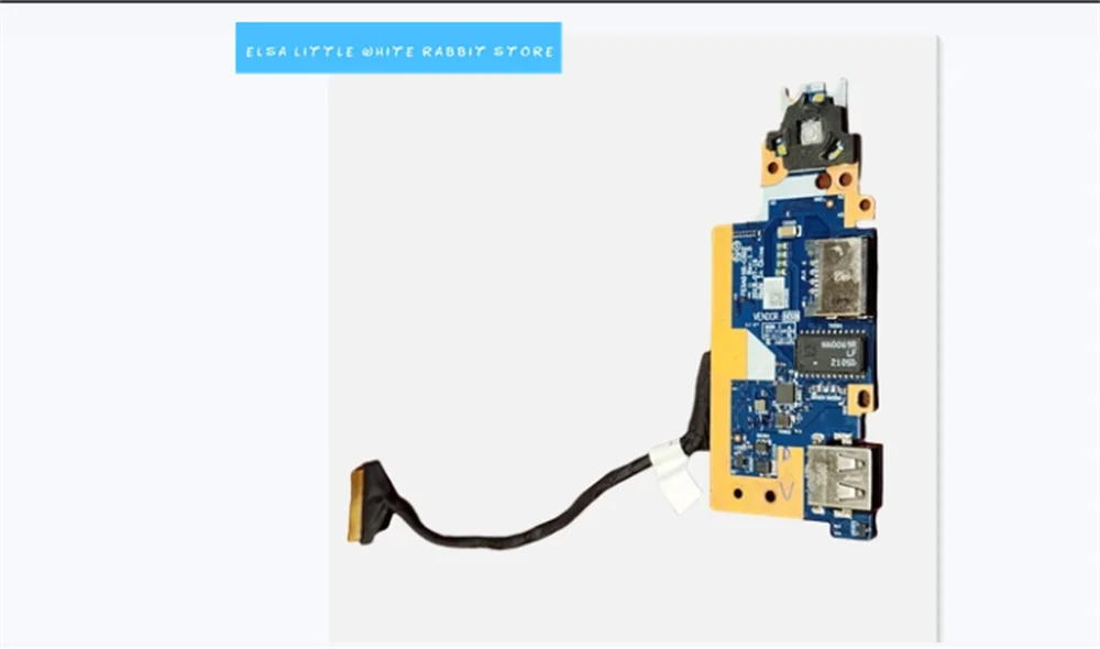 Плата с кнопкой питания для ThinkPad E15 Gen1 USB RJ45 WLAN ETHERNET кабелем NS-C422 5C50S73032