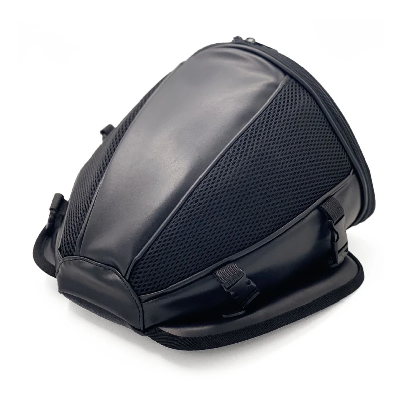 

Cycling Luggage Bag Motorcycle Rear Seat Storage Bag Waterproof Leather Backpack K0AF