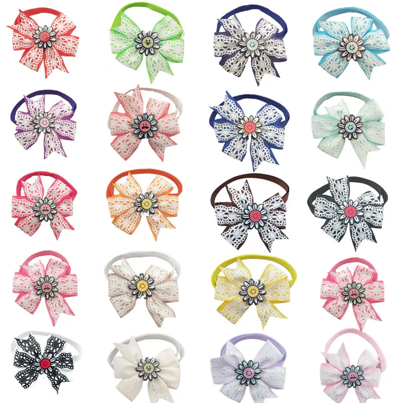 

50pcs Pet Porducts Cute Pet Dog Cat Bow Ties Adjustable Dog Bowties Grooming Accessories Pet Dog Party Holiday Grooming Products