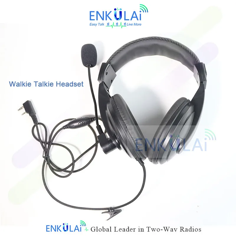 

Walkie Talkie Headset For Baofeng UV-5R BF-888S UV-82 UV-S9 Plus Kenwood Headphone Mic PTT UV-10R Noise Cancelling Headset Woxun