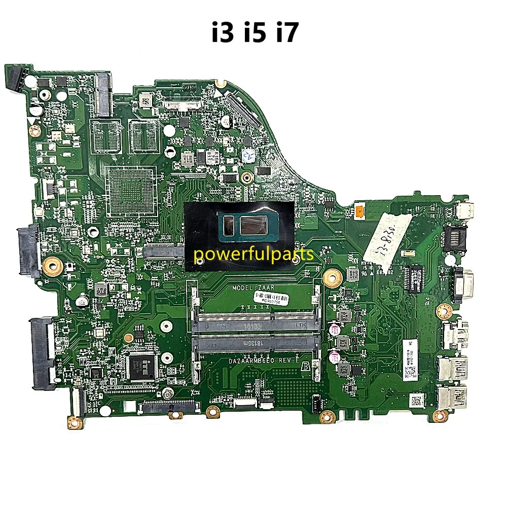 Для Acer Aspire E5-576 E5-576G системная плата ZAAR / DAZAARMB6E0 i3-8130U работает хорошо Для Acer Aspire E5-576 E5-576G системная плата ZAAR / DAZAARMB6E0 i3-8130U работает хорошо