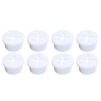 8pcs cable wire grommet practical useful white wire hole cover cable organizer for desk furniture