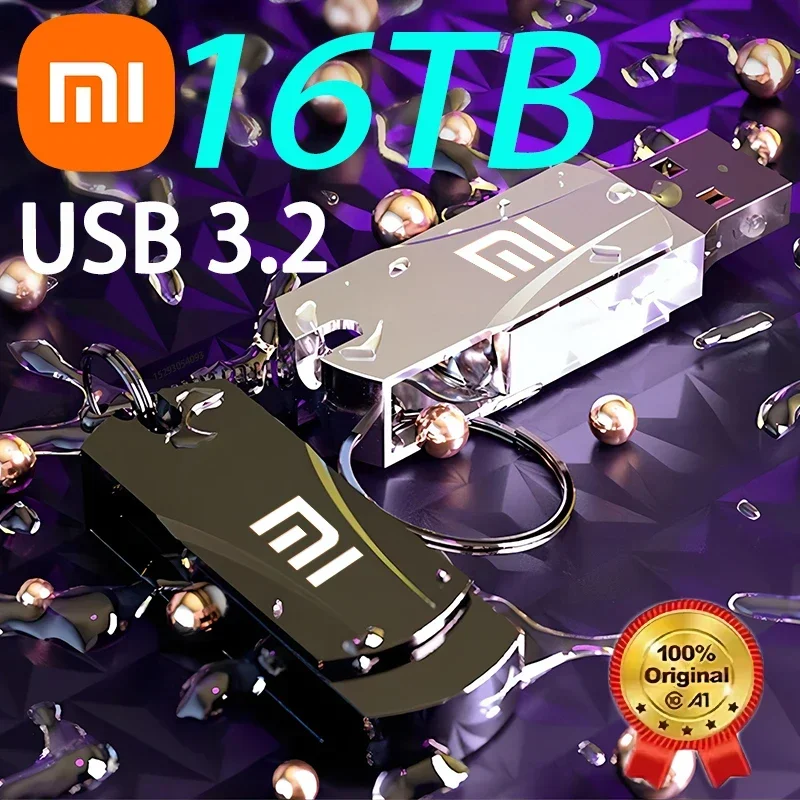 Xiaomi Super Mini Metal 16TB Usb Flash Drive 8TB Tiny Pendrive Memory Stick 2TB Устройство хранения