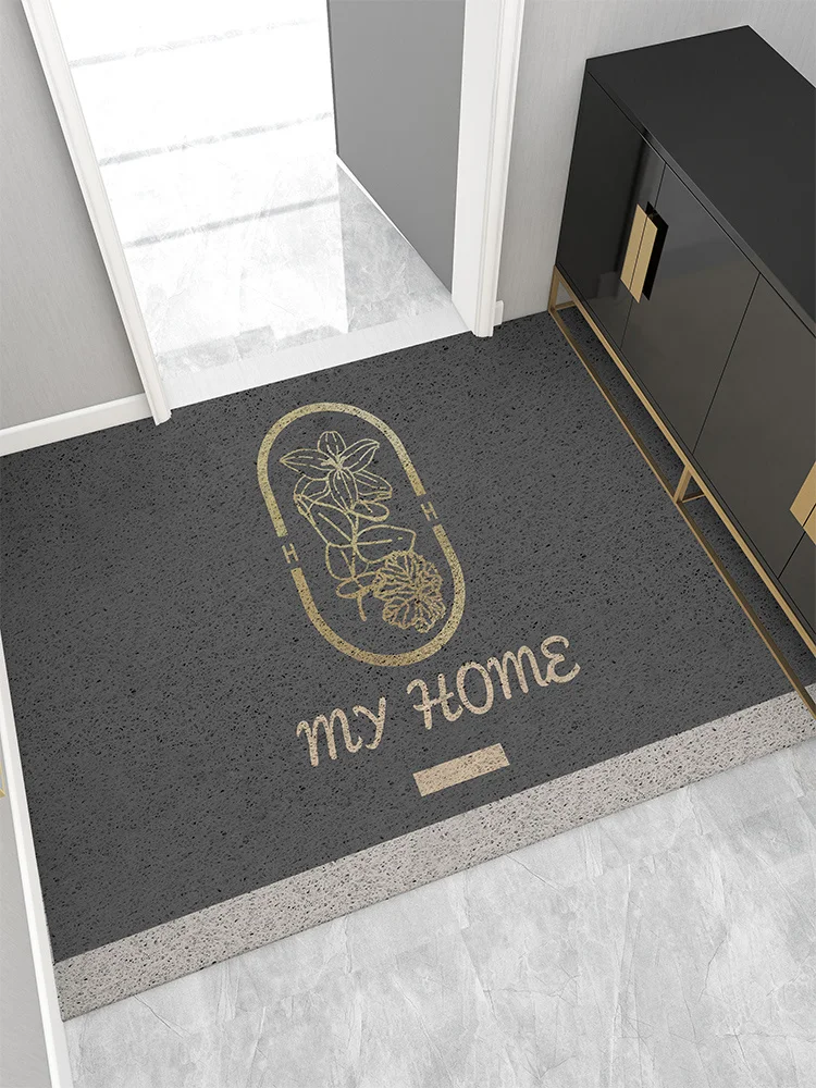 

Floor entrance light luxury household anti slip silk ring foot mat for door outside carpet can be cut