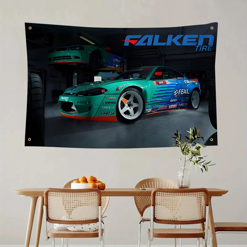Флакенс Гоночный Автомобиль Флаг Декоративный Декор Комнаты Украшение