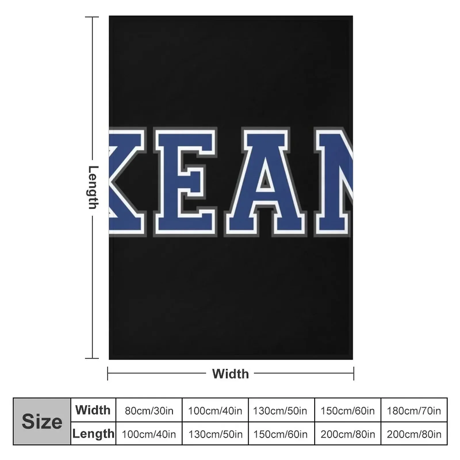 Фото Плед Kean College, мягкий, большой, рождественское украшение, уютное одеяло, термальный плед, красивые пледы и покрывала. №2