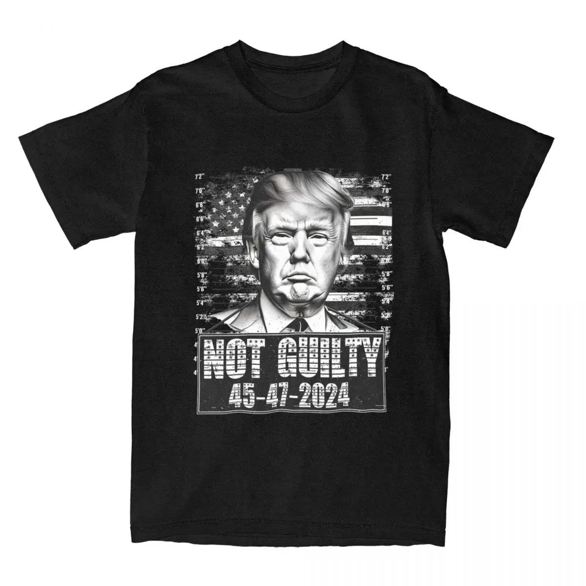 

Мужские и женские футболки с Дональдом Трампом Mugshot модная футболка из чистого хлопка с коротким рукавом 2024 защищенная от ошибок Pro Республиканская футболка одежда
