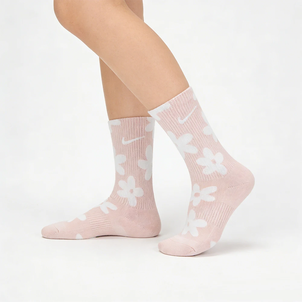 Фото Длинные носки Nike Soft, Simple, Comfortable, Odor-Resistant, Versatile, Stylish (унисекс), 3 пары в упаковке, розовые DH6297-901 №1
