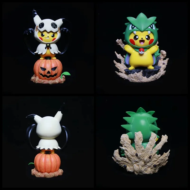 

Pokemon Pikachu cosplay As Mimikyu Tyranitar Action Figure Toys 13cm
