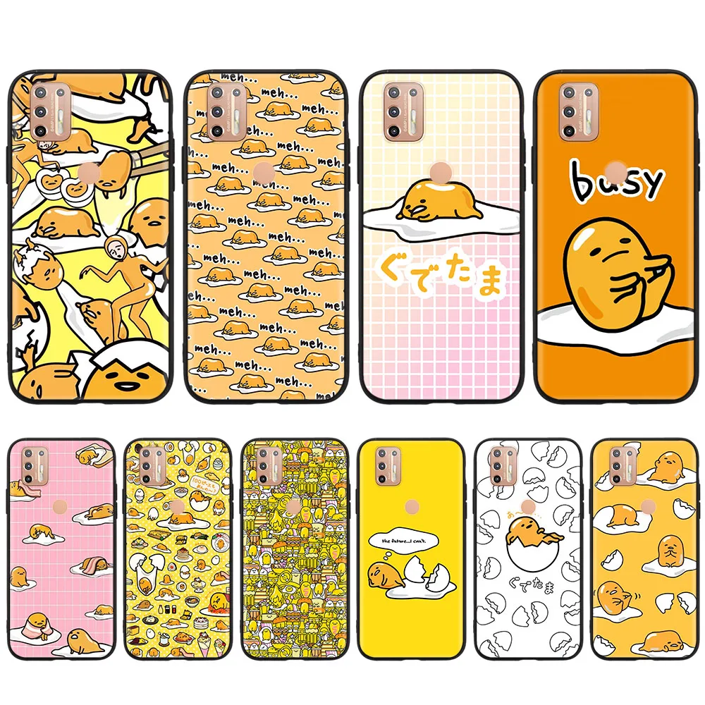 

Gudetama Lazy Egg Black Case for iPhone 8 7 Plus 6 6S 5 5S SE X XR XS 11 Pro Max
