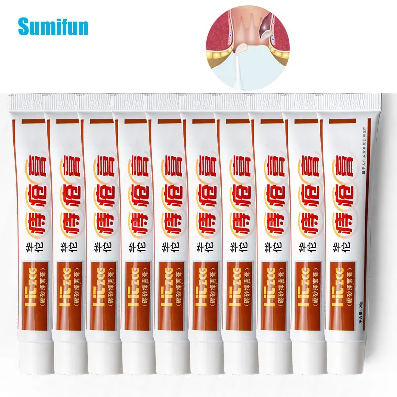 

10 шт., китайский травяной крем для лечения геморроя