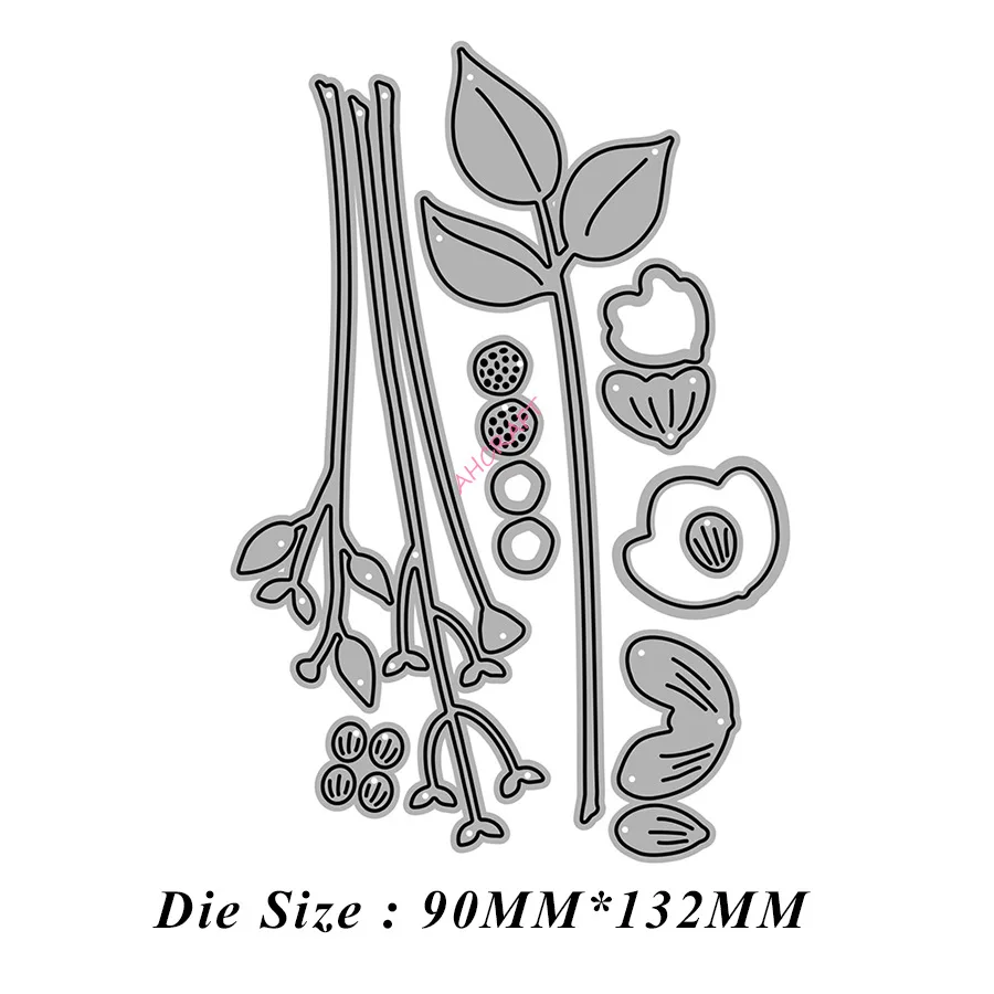 Металлический трафарет для рукоделия пресс-формы цветок листья рамки