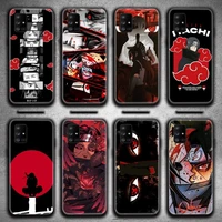 naruto akatsuki uchiha itachi phone case for samsung galaxy a52 a21s a02s a12 a31 a81 a10 a30 a32 a50 a80 a71 a51 5g