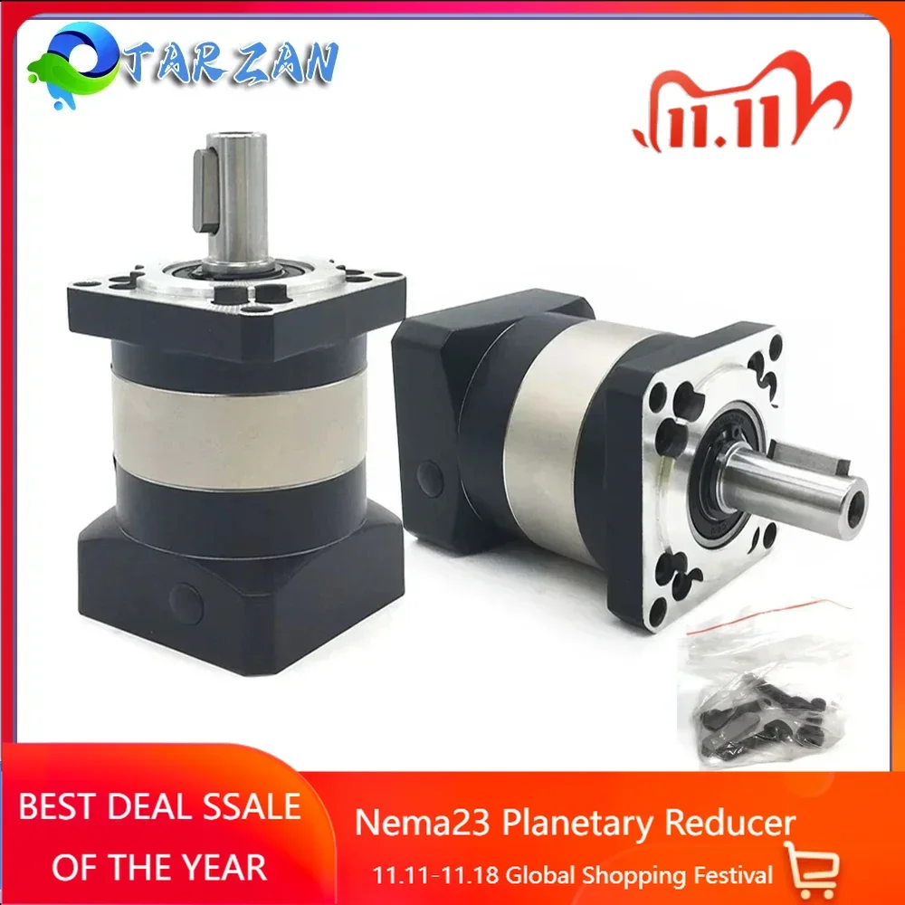 Планетарный редуктор 6 35/8/11/14 мм выходное число 5:1 10:1 для серводвигателя 60 200 Вт 400