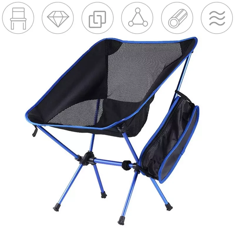 

Складной стул для кемпинга, съемный стул для пляжа, рыбалки, путешествий, пешего туризма, пикника, Портативный Сверхлегкий складной уличный ...