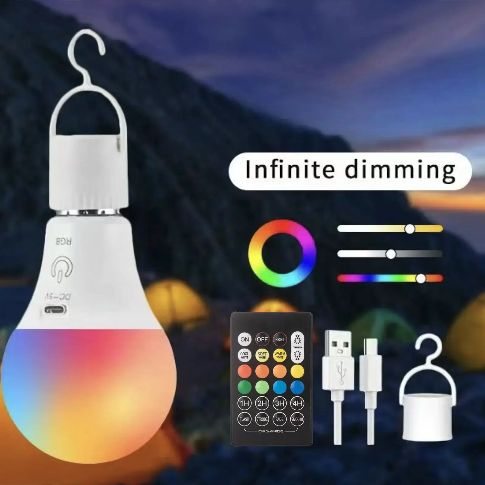 

RGB LED лампа WX-12