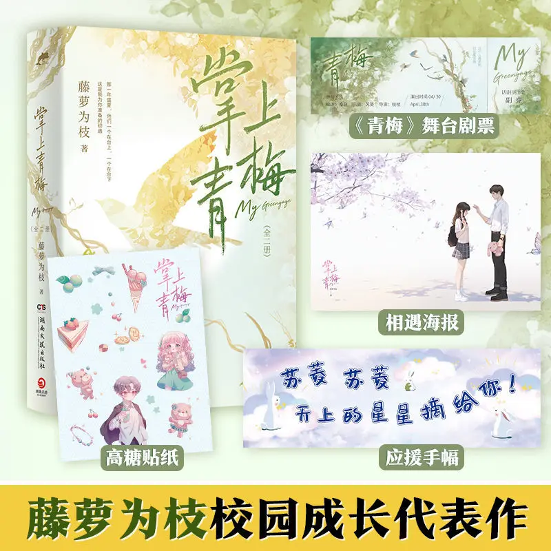 

2 Books/set The Novel Of Green Plum In The Palm Of The Hand