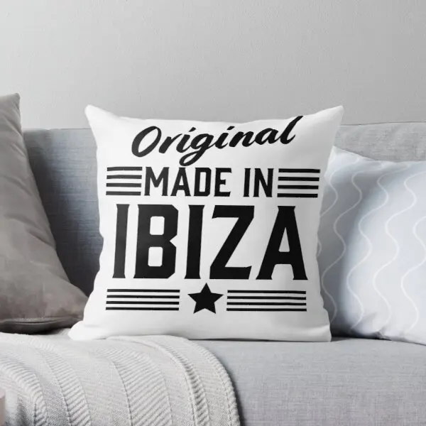 

Оригинальная наволочка с принтом, сделано в Ibiza, модная декоративная подушка для спальни, офиса, дивана, автомобиля, аниме, дома, подушки в ко...