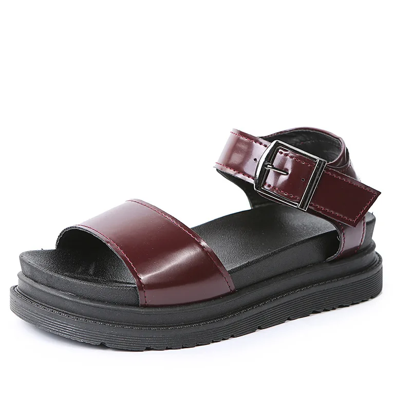 

2022 Summer Women's Sandals Platform Martin Sandals Ladies Roman Buckle Beach Shoes Comfortable Wedge Heel Sandals Plus Size 43