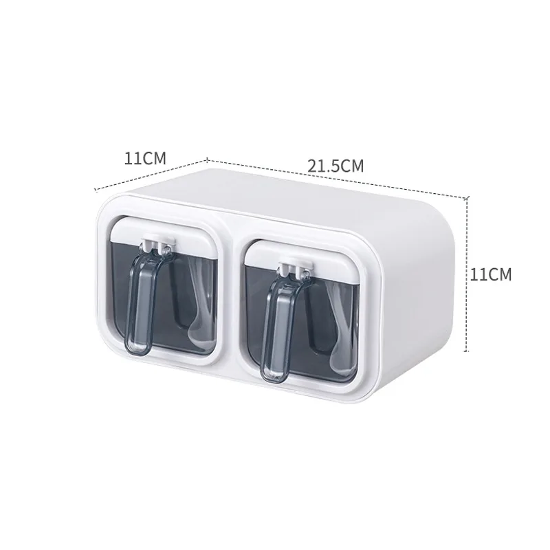 Настенная коробка для приправ без гвоздей с несколькими отделениями хранения