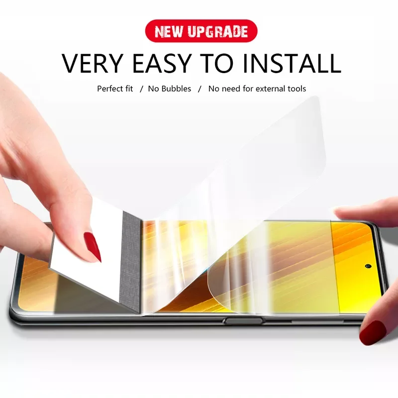 

2022 Trend nfc screen protectors For redmi note 8 10 11 pro 5G Not tempered glass matte Hydrogel film for xiaomi 12 x3 F3 x4 M