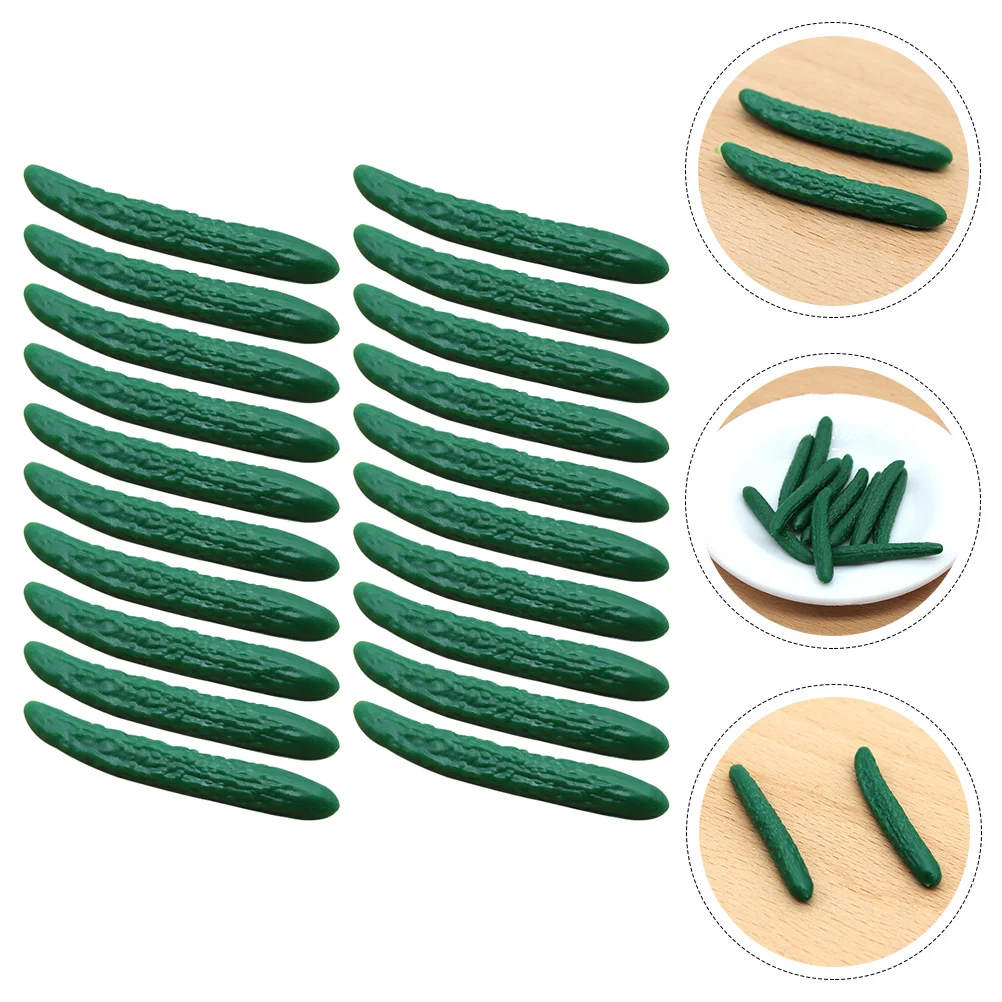 

36cm Simulated Cucumber Miniature Models House Adorable DIY Craft Toys Ornaments