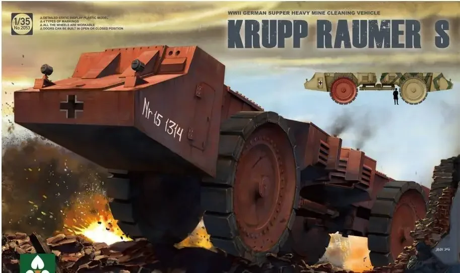 Takom 1:35 Krupp Rauner S комплект модели немецкого супер тяжелого шахтного автомобиля