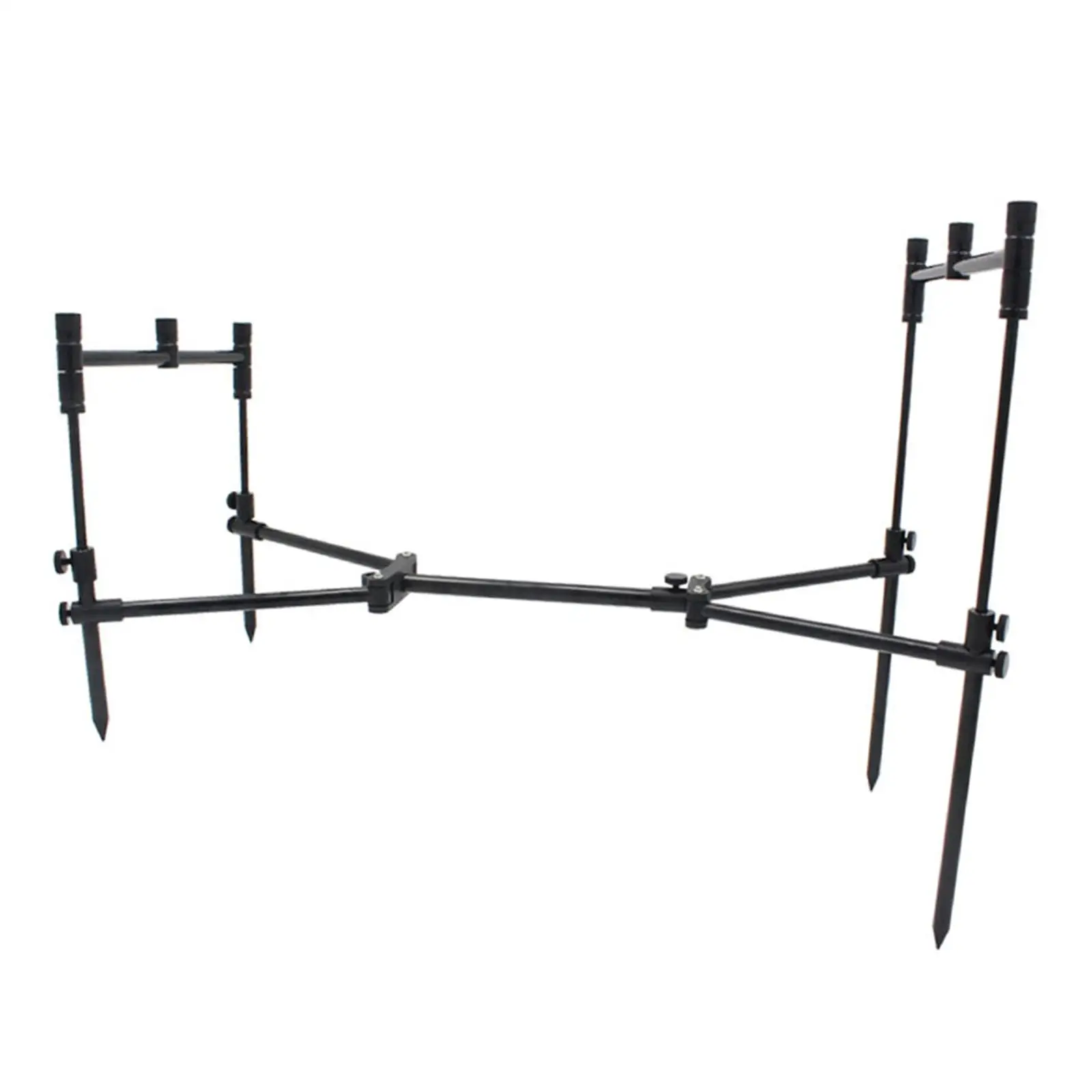 

Adjustable Fishing 3 Rods Foldable Accessory Aluminum Alloy Kit Mount Tackle Carp Holder for Sea Fishing Traveling