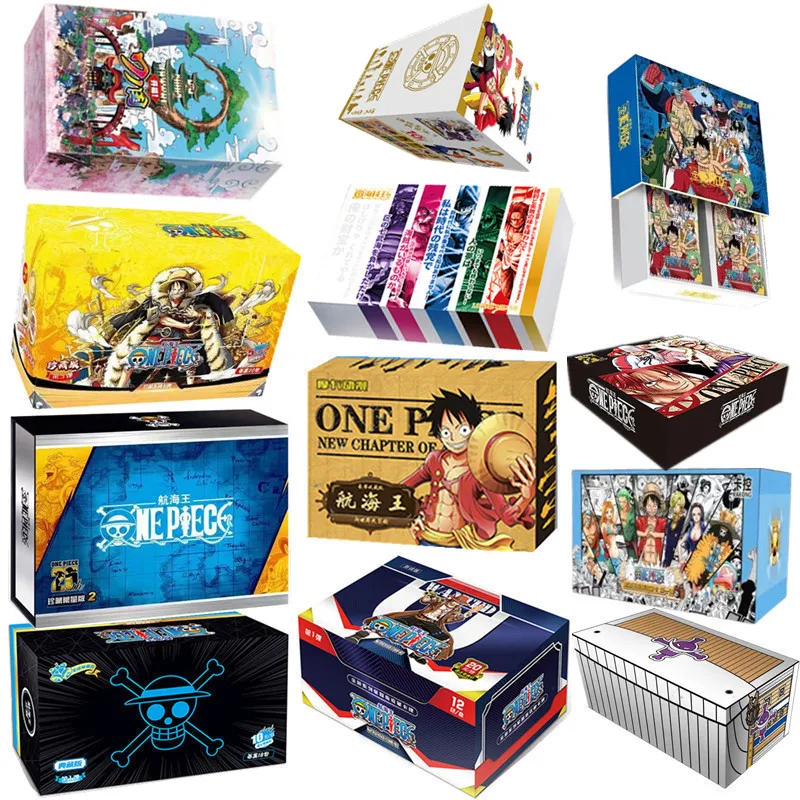 

One Piece Anime Character Luffy Zoro Nami Card Full Series Booster Box TCG Rare Collectible Card Children's Holiday Gift