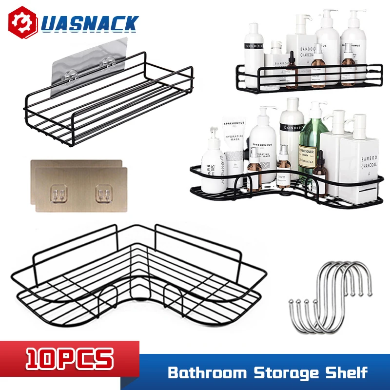 

Полка для ванной комнаты, полки для душа, держатель для шампуня, корзина для косметики, угловая настенная кухонная корзина, аксессуары для хранения, Домашний Органайзер