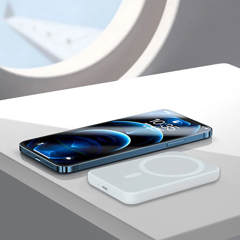 Najtaniej Portable Magnetic Wireless Charger Power Bank External Battery Pack For Magsafe Iphone 13 12 Pro Max Powerbank Spare Battery