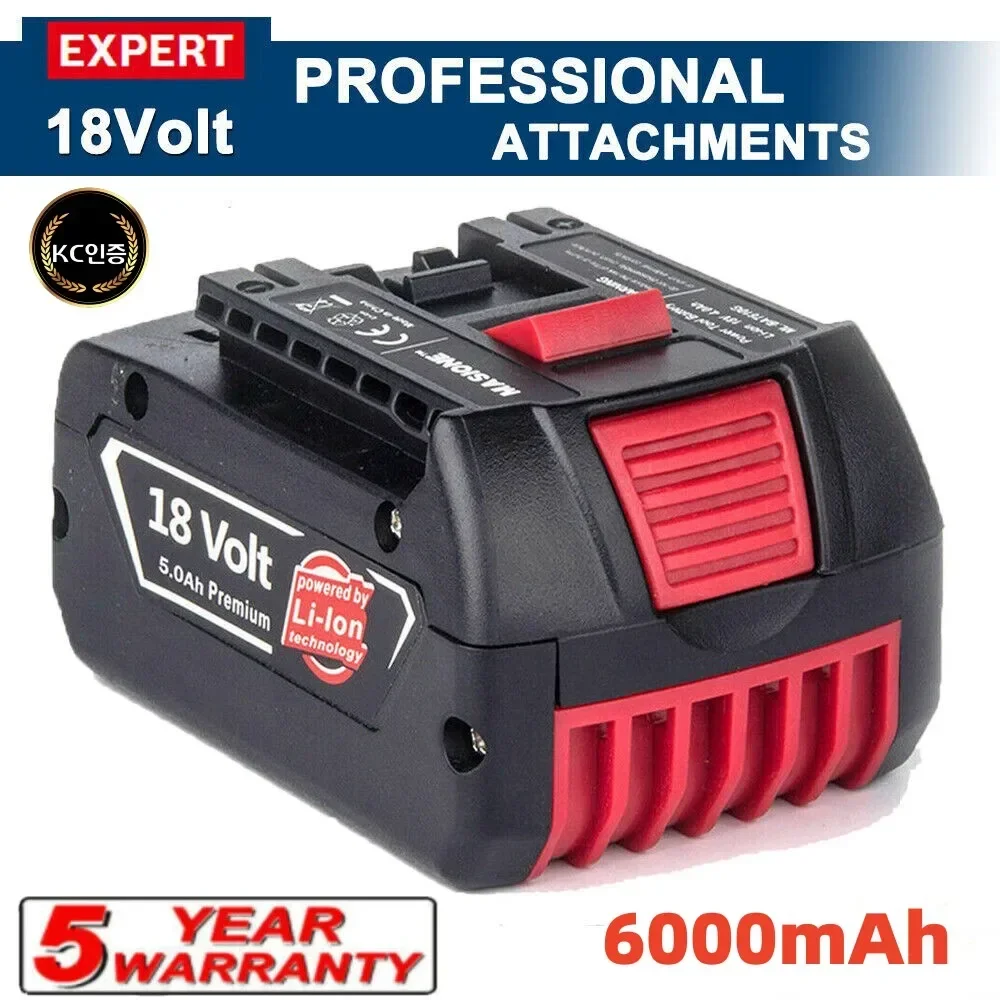 Аккумуляторные батареи 18 В для BOSCH Performance 6 0 Ач LITHIUM-ION GDS250-Li GSR180-Li GSB185-Li
