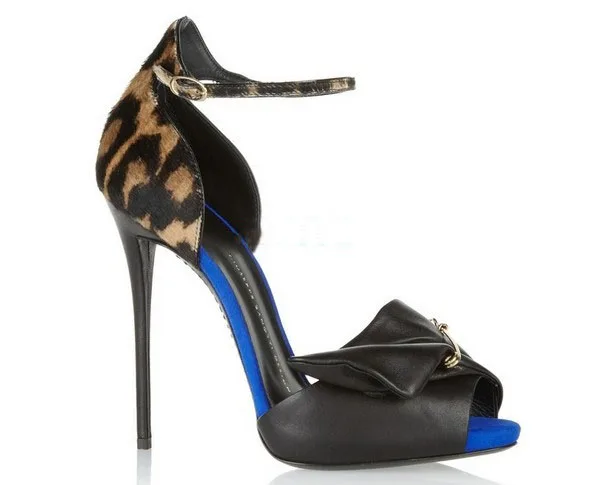 

2022 New Color Matching Simple Bow One-line Buckle Sandals Fashion Design Banquet Stiletto Heel Round Toe Women's Shoes