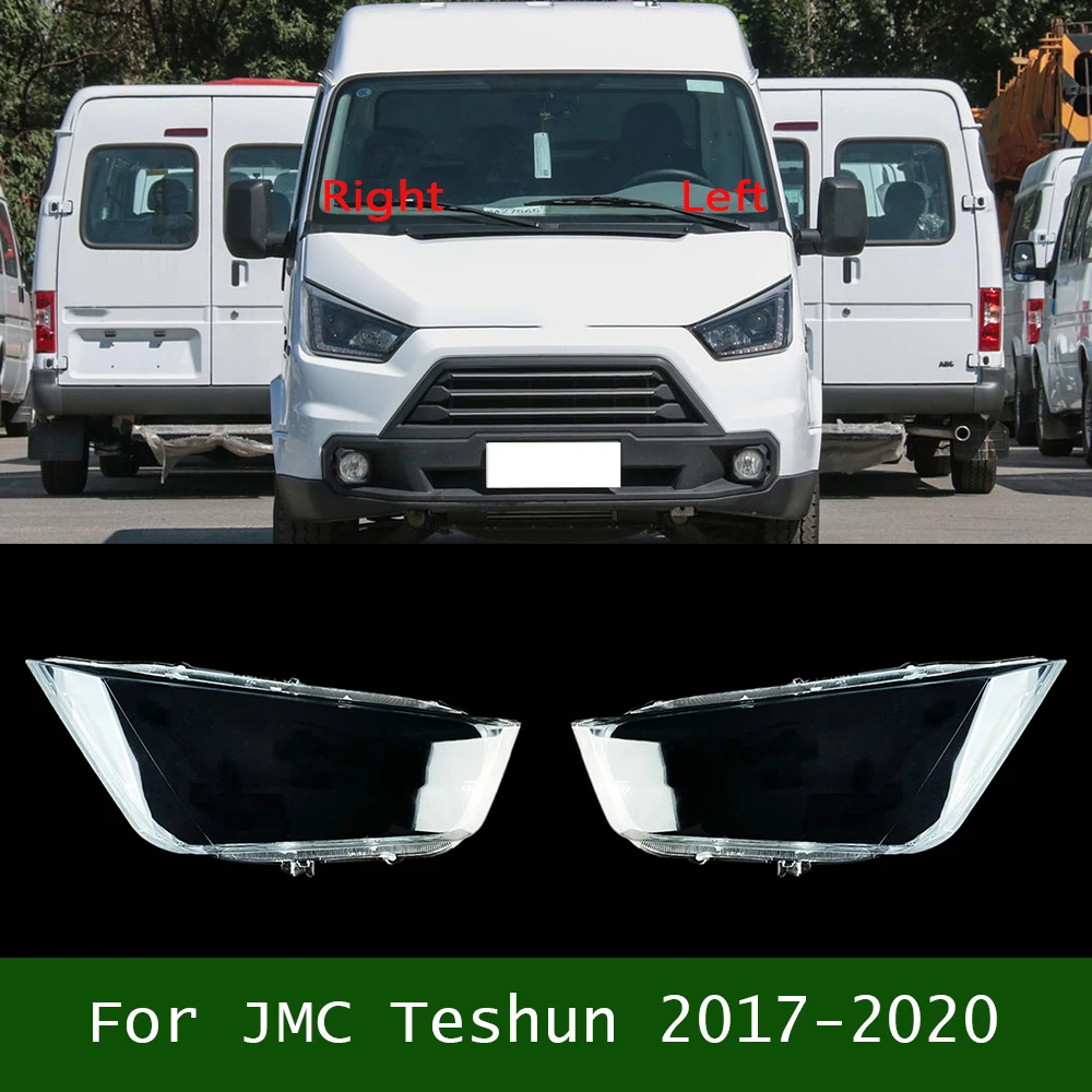 For JMC Teshun 2017-2020 Headlight Cover Headlamp Shell Transparent Lens Plexiglass Replace The Original Lampshade