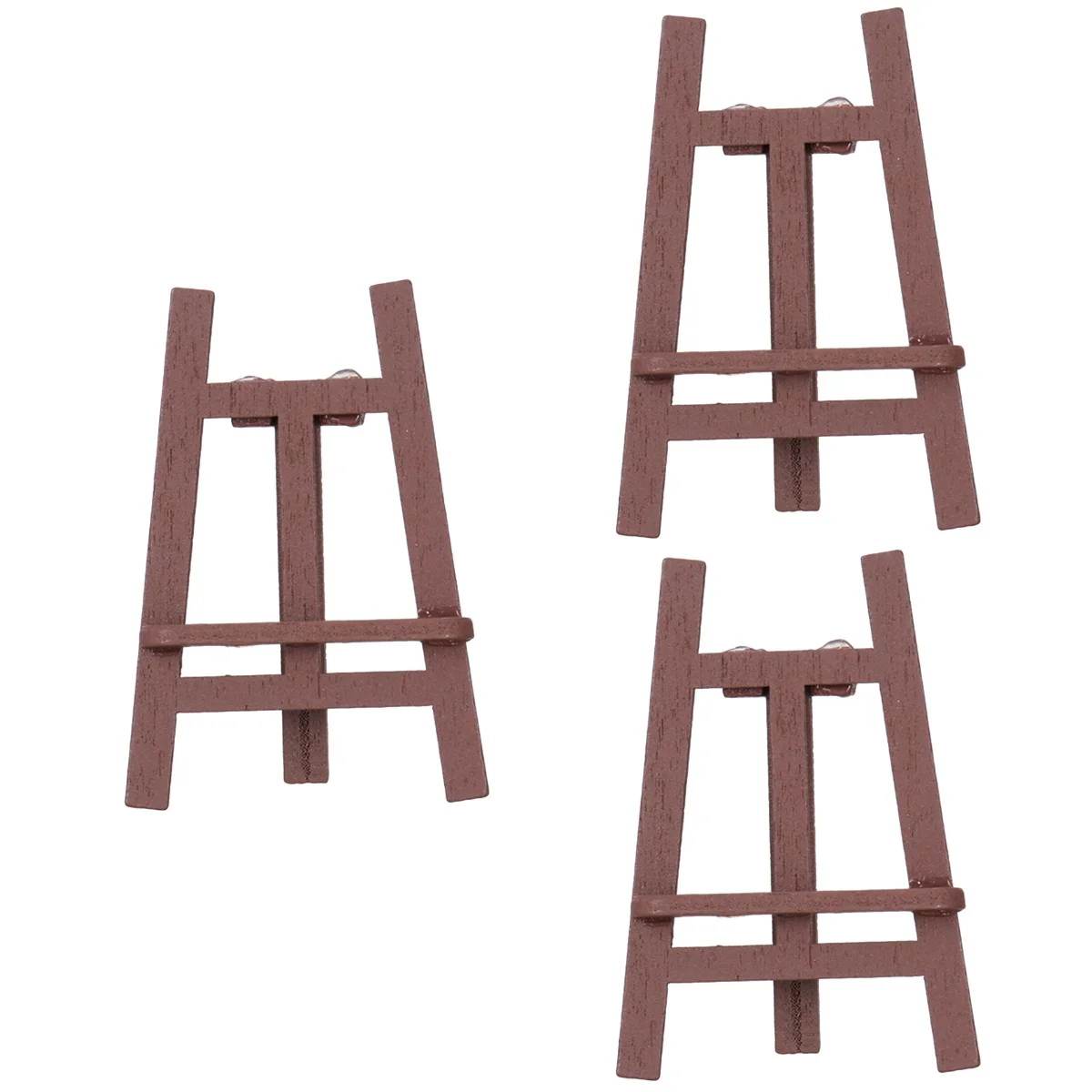 

3 Pc House Easel Accessories Home Miniature Decor Decorative Bamboo Furniture Ornament Accessory Simulation