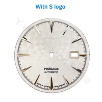 2022 nh35 35mm watch dial suitable for 40mm watch case set assembly of japanese nh35 automatic movement white pattern seiko dial