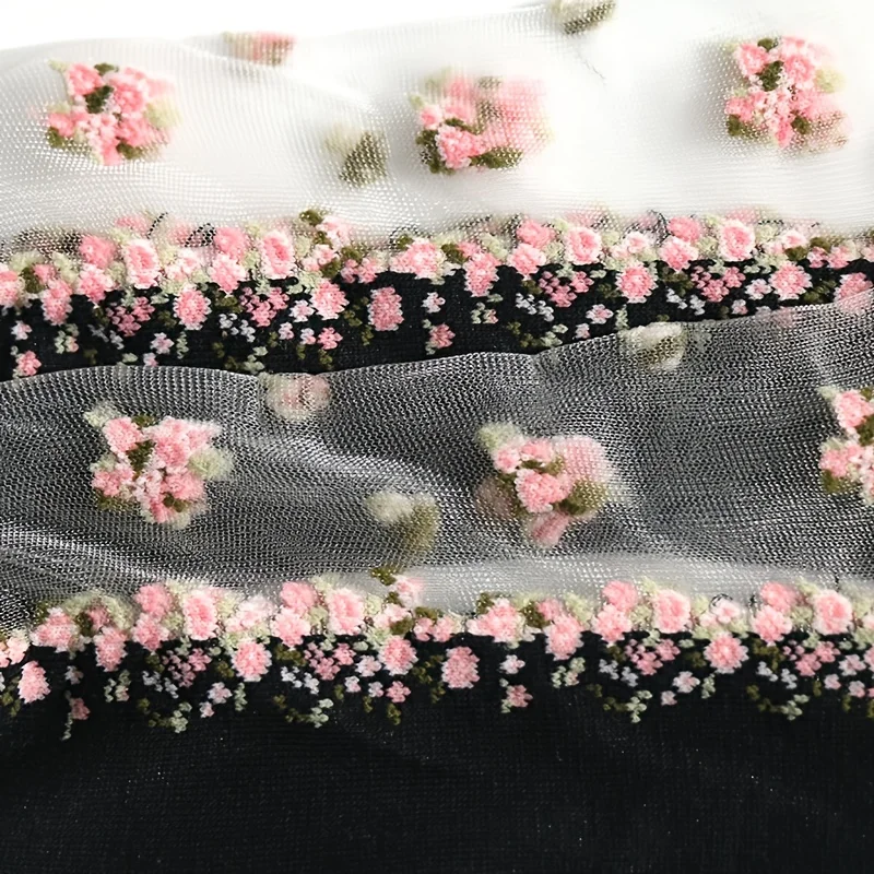 3pairs Women Socks Summer Ultra-thin Breathable Harajuku Casual Flowers Sock Mesh Fishnet Sexy Lace Ladies Sox High Quality