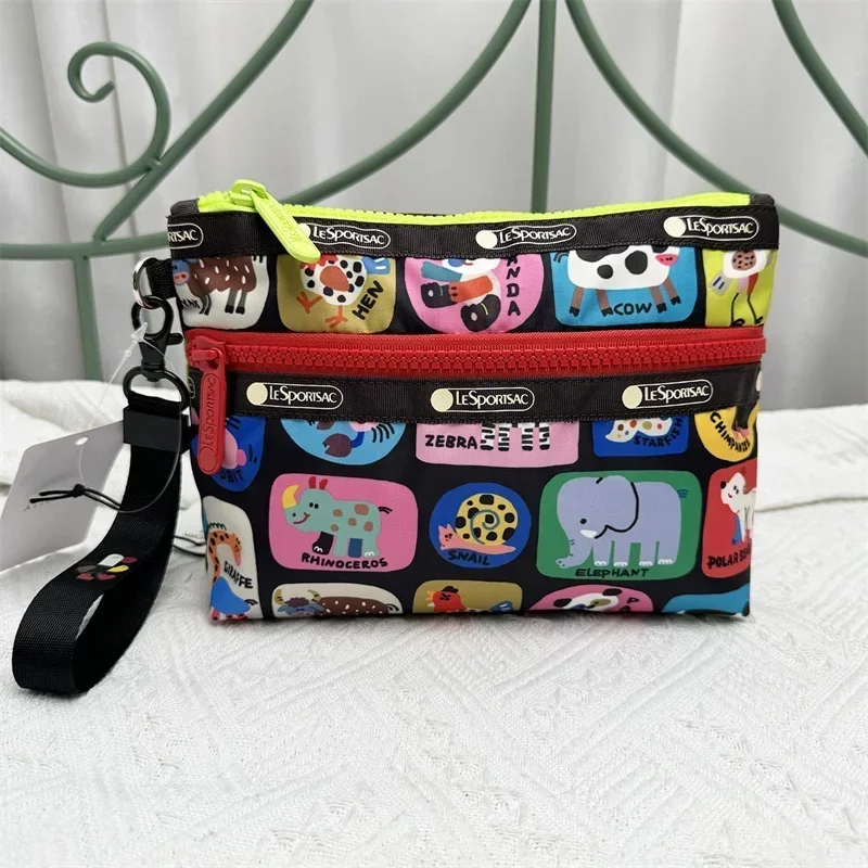 Lesportsacs новая косметичка с мультяшным принтом в виде животного-парка женская