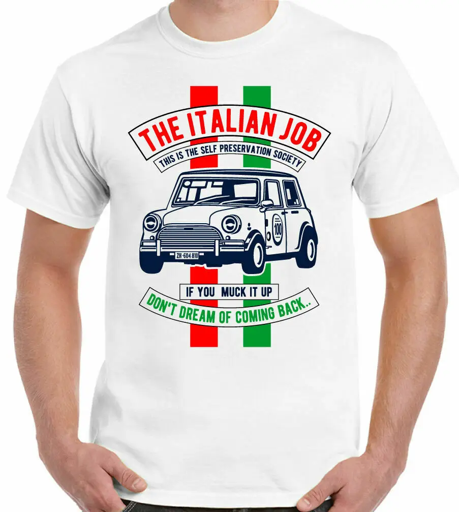 

Футболка с рисунком итальянской работы, Мужская классическая модель, Мужская Уличная одежда