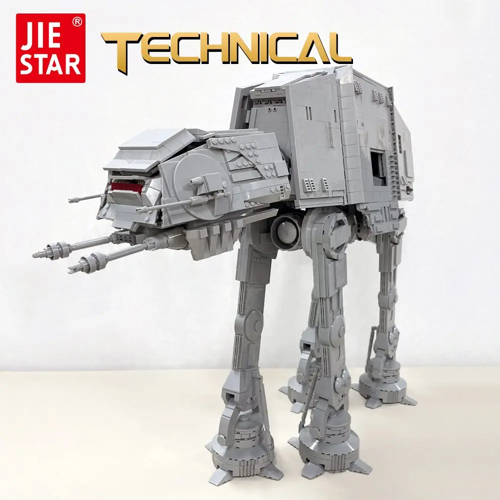 67110 Jiestar Star Plan Moc AT-AT Vehicle Robot Mecha Brick Technical Model Galaxy Building Blocks Dolls Kids Gifts Toys 6096pcs