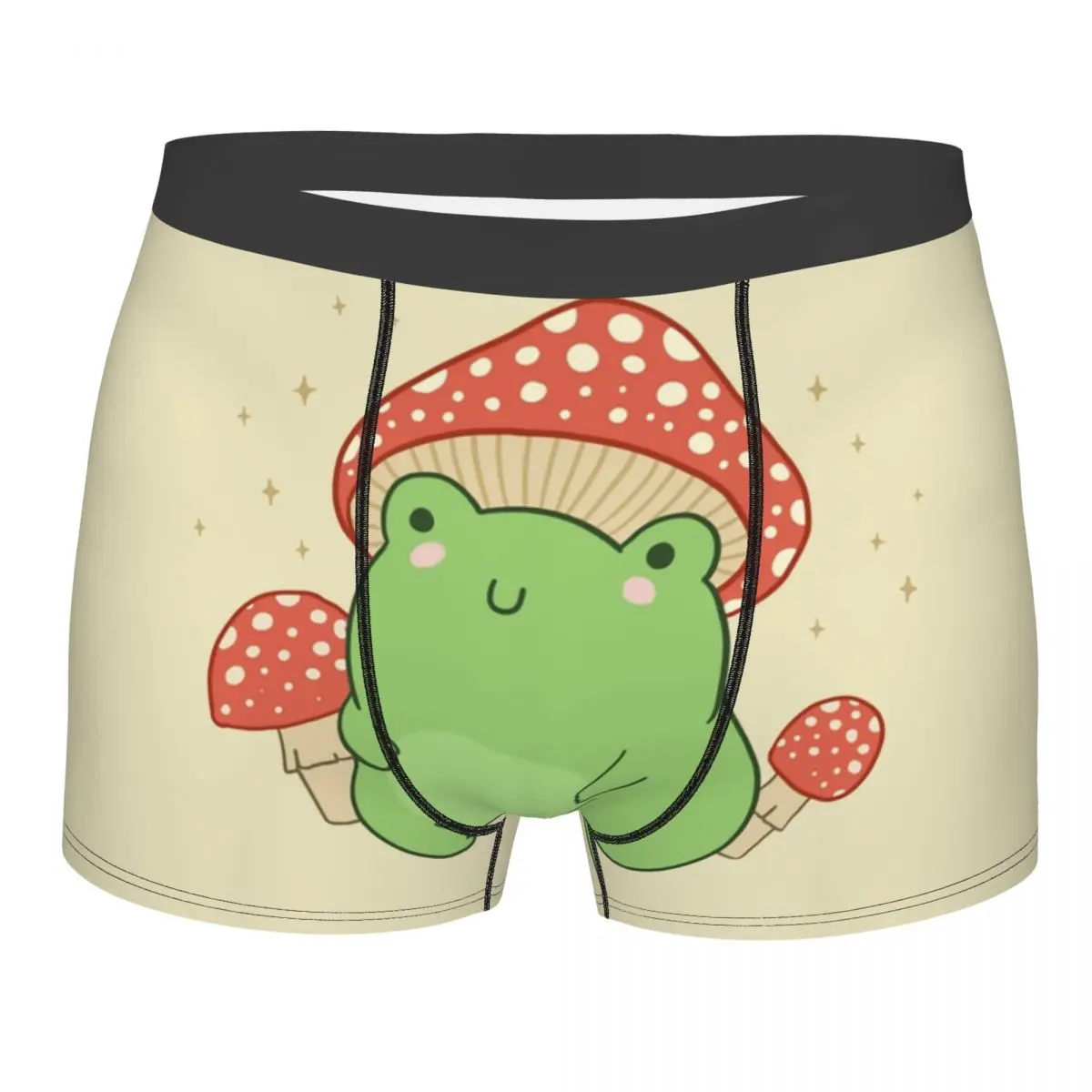 

Новинка, кавайная лягушка с конфетами и табуретами, мужское хлопковое нижнее белье в эстетике Forg, трусы