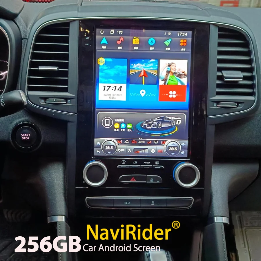 

256GB Android 13 Vertical Screen Car GPS Radio Navigation Video Player For Renault Megane 4 Samsung Koleos Talisman 2017-2019