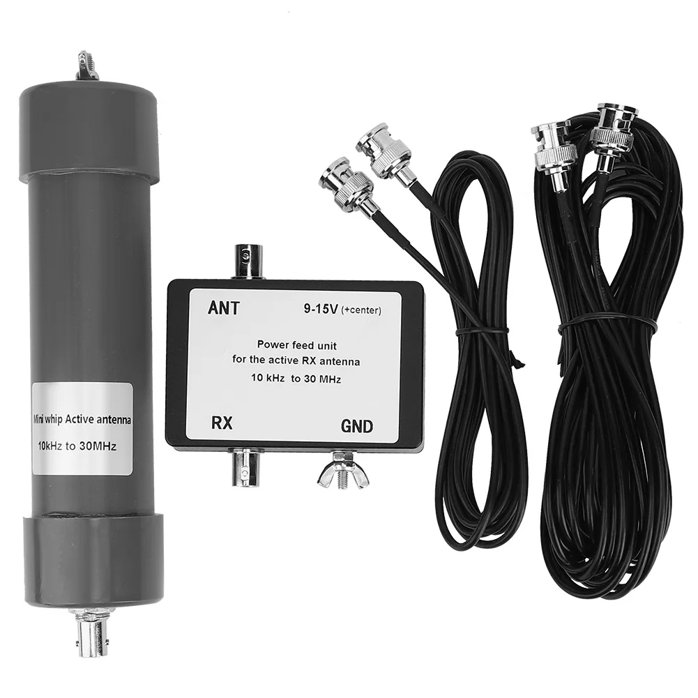 

10 kHz - 30 MHz Mini Whip Active Antenna with Portable Cable for Radio Communication Antenna§Active
