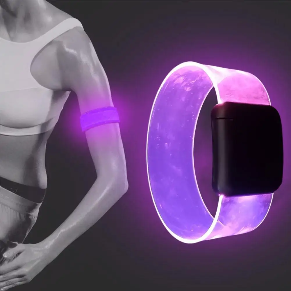 

LED Battery Light-emitting Bracelet Running Armband Flashing Safety Light Band Entertainment Party Luminous Cheering Props
