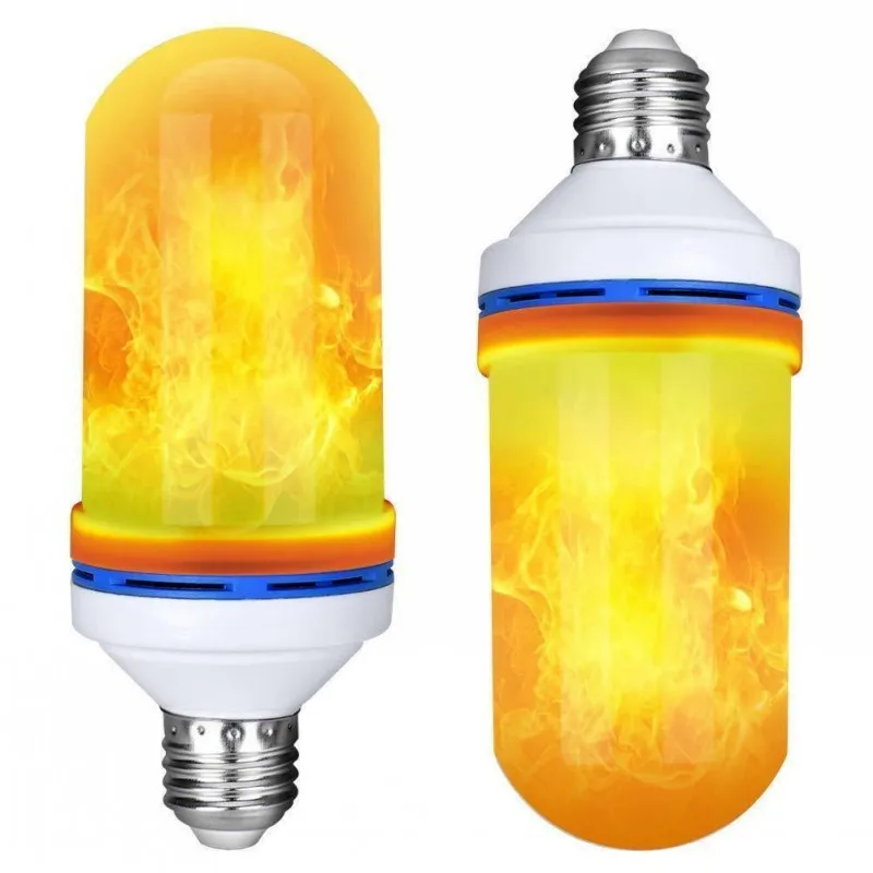 

2023 Flame Effect E27 LED Bulb Flickering Fire LED Wall Light Lamp For Party Garden Yard Christmas Decor Lights 9W Flame Ampoule