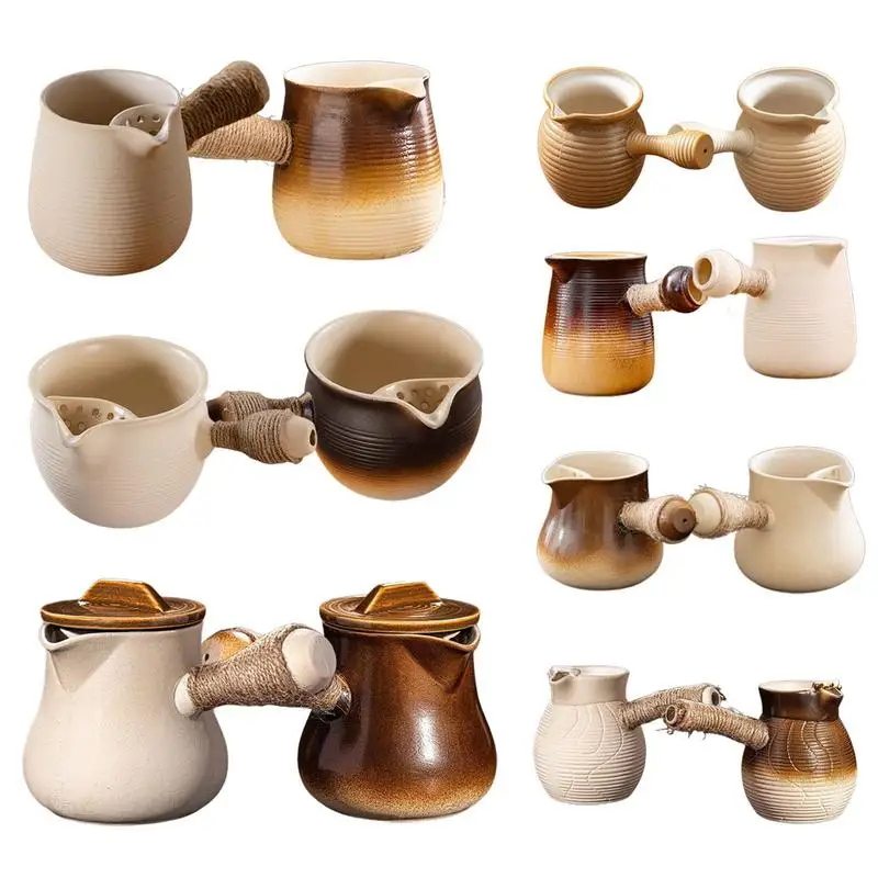 

Stove Teapot Kettle Chinese Pottery Puer Kettle Set Filterable Clay Material Tea pot for Cooking Coffee Milk kitchen supplies