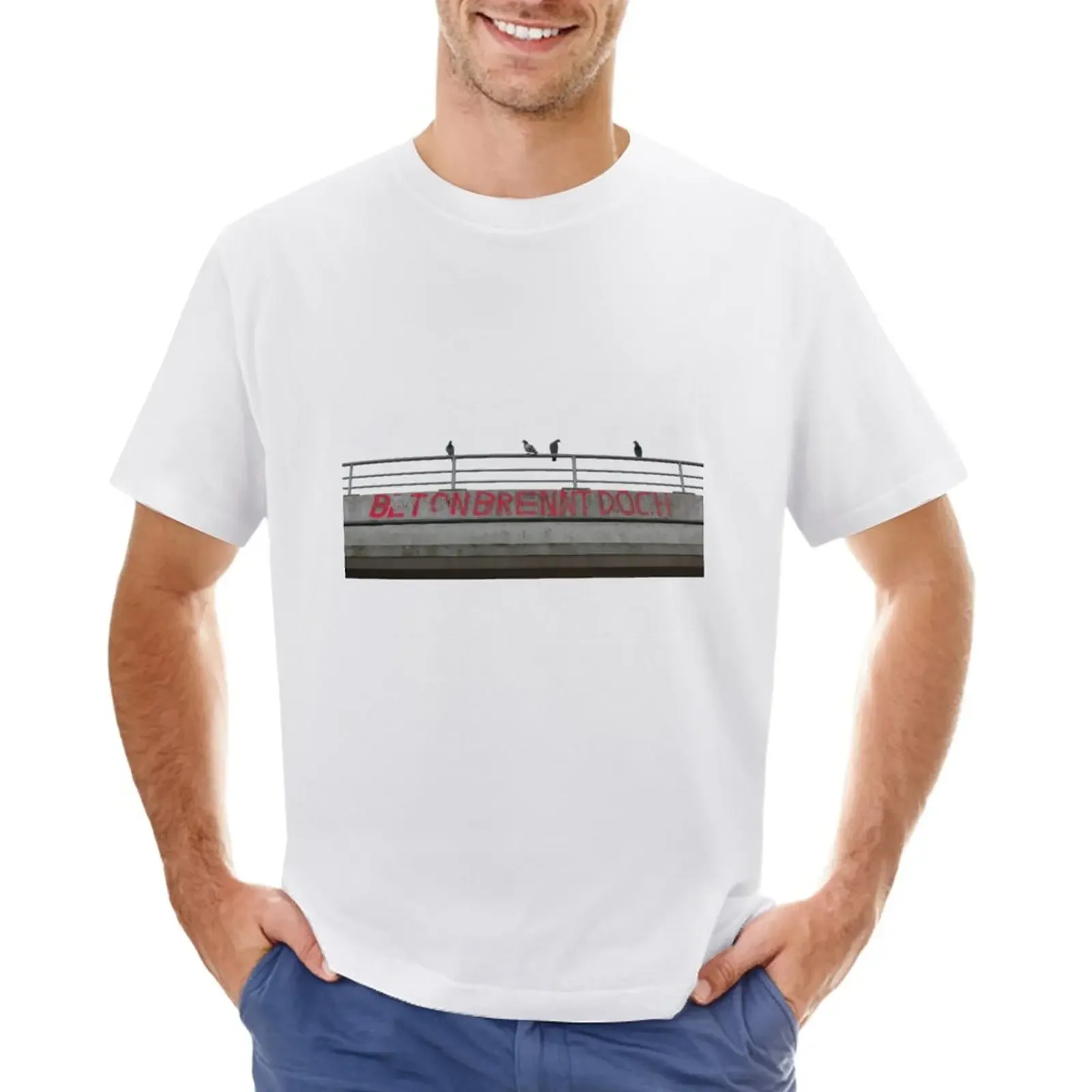 Bochum - футболка Concrete Also Burns летняя одежда в стиле аниме комплект мужских футболок