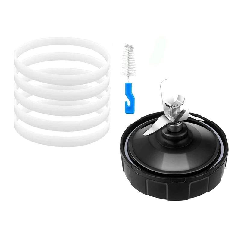 

Лезвие блендера с уплотнительным кольцом для планшетов 7 дюймов, для планшетов Ninja Auto IQ 900 Вт/1000 Вт BL682 BL480 NN102 и т. д.