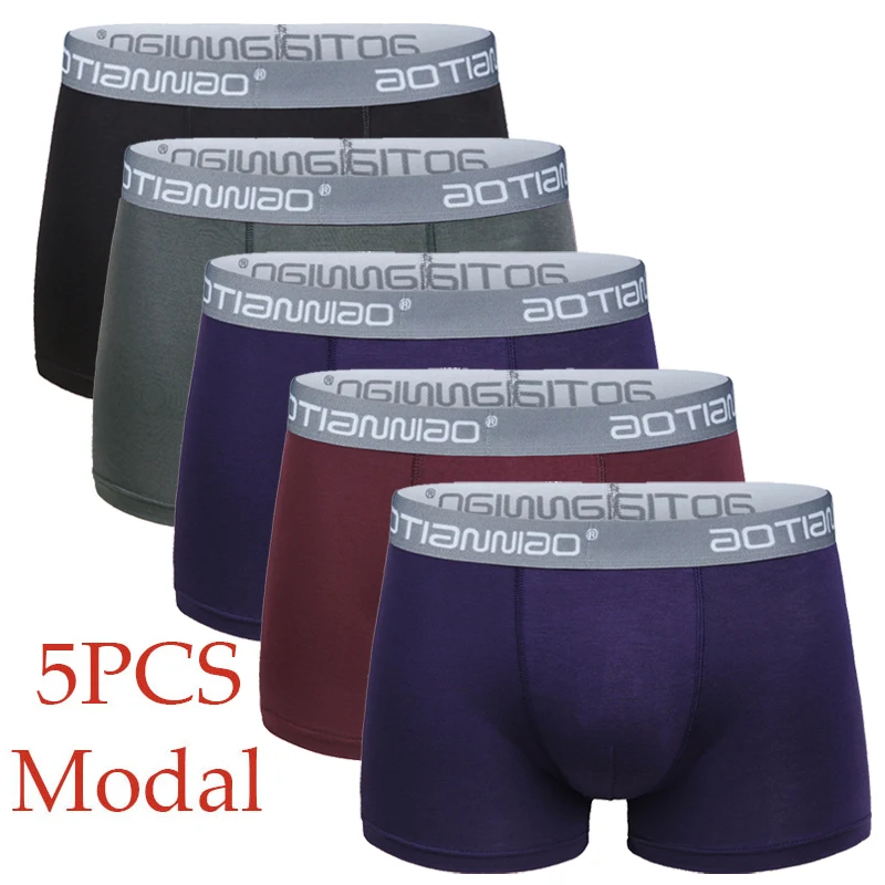 5pcs/lot Men Underwear boxer homme boxershorts Men Underpants Boxer shorts Men Panties Breathable boxer homme cotton 95% Modal